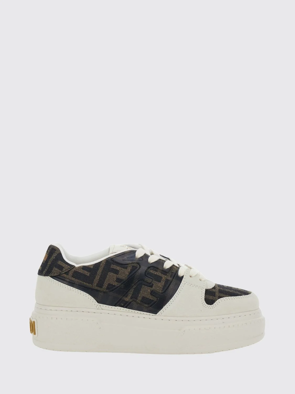 match platform sneakers in ff monogram jacquard fabric