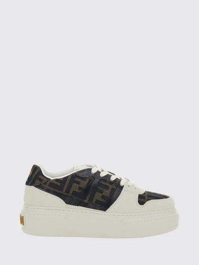 match platform sneakers in ff monogram jacquard fabric