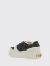 match platform sneakers in ff monogram jacquard fabric