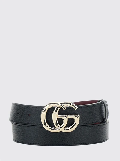 gg marmont grained calfskin leather belt with double g buckle
