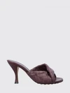 blink woven lambskin mules with a high flared heel