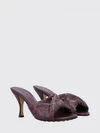 blink woven lambskin mules with a high flared heel