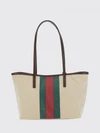 tribeca shoulder bag in cotton canvas with web stripe and charms