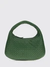 veneta shoulder bag in lambskin with intrecciato motif