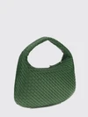veneta shoulder bag in lambskin with intrecciato motif