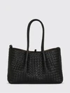 pinacoteca woven calfskin leather shoulder bag
