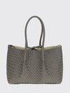 pinacoteca woven calfskin leather shoulder bag
