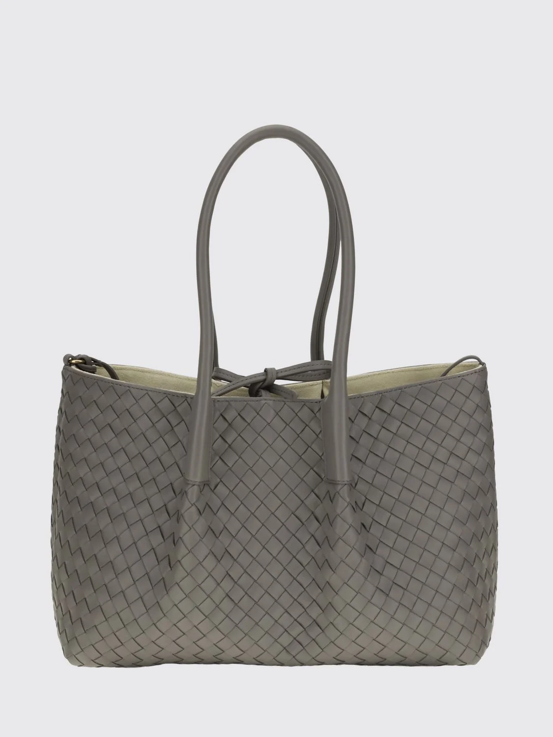 pinacoteca woven calfskin leather shoulder bag
