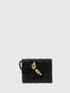 andiamo woven lambskin leather tri-fold wallet