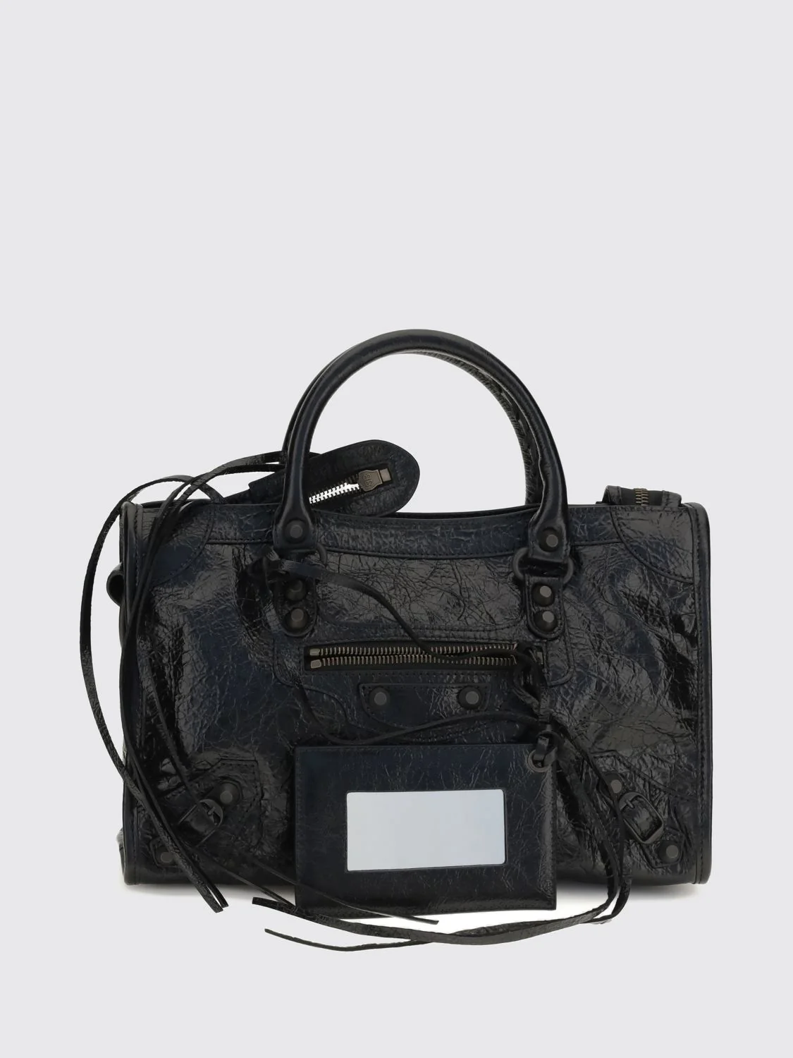 le city small arena lambskin handbag with studs