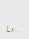 cassandre 3 cm calfskin leather belt with ysl monogram