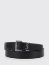 cassandre calfskin leather belt with ysl monogram buckle