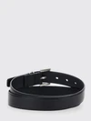 cassandre calfskin leather belt with ysl monogram buckle