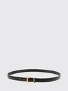cassandre croc-effect lambskin belt with ysl monogram