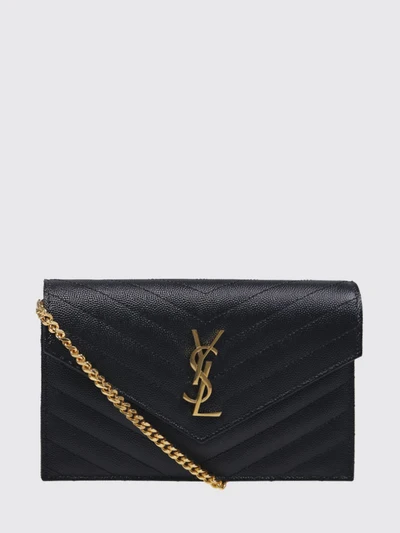 quilted leather envelope mini bag with ysl monogram