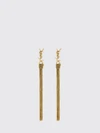 ysl monogram brass earrings