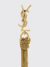 ysl monogram brass earrings