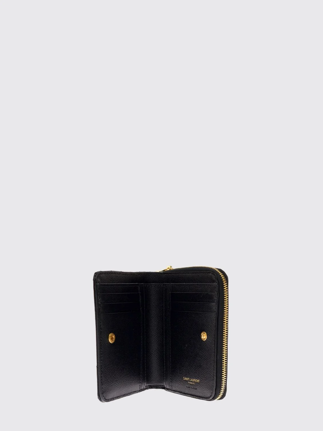 cassandre bifold zip wallet in grain de poudre leather