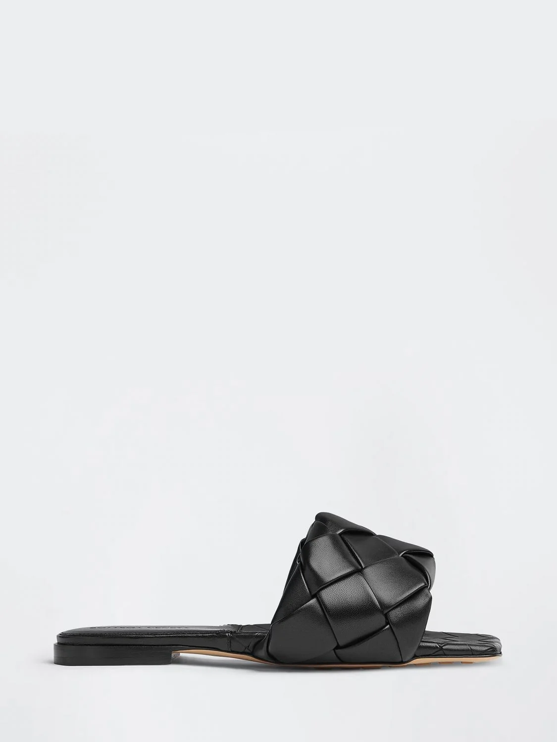 lido woven nappa leather mule sandals with low heel