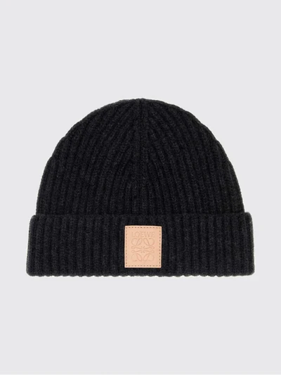 ribbed pure cashmere beanie with cuff and logo patch