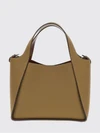 logo canvas handbag with removable pouch