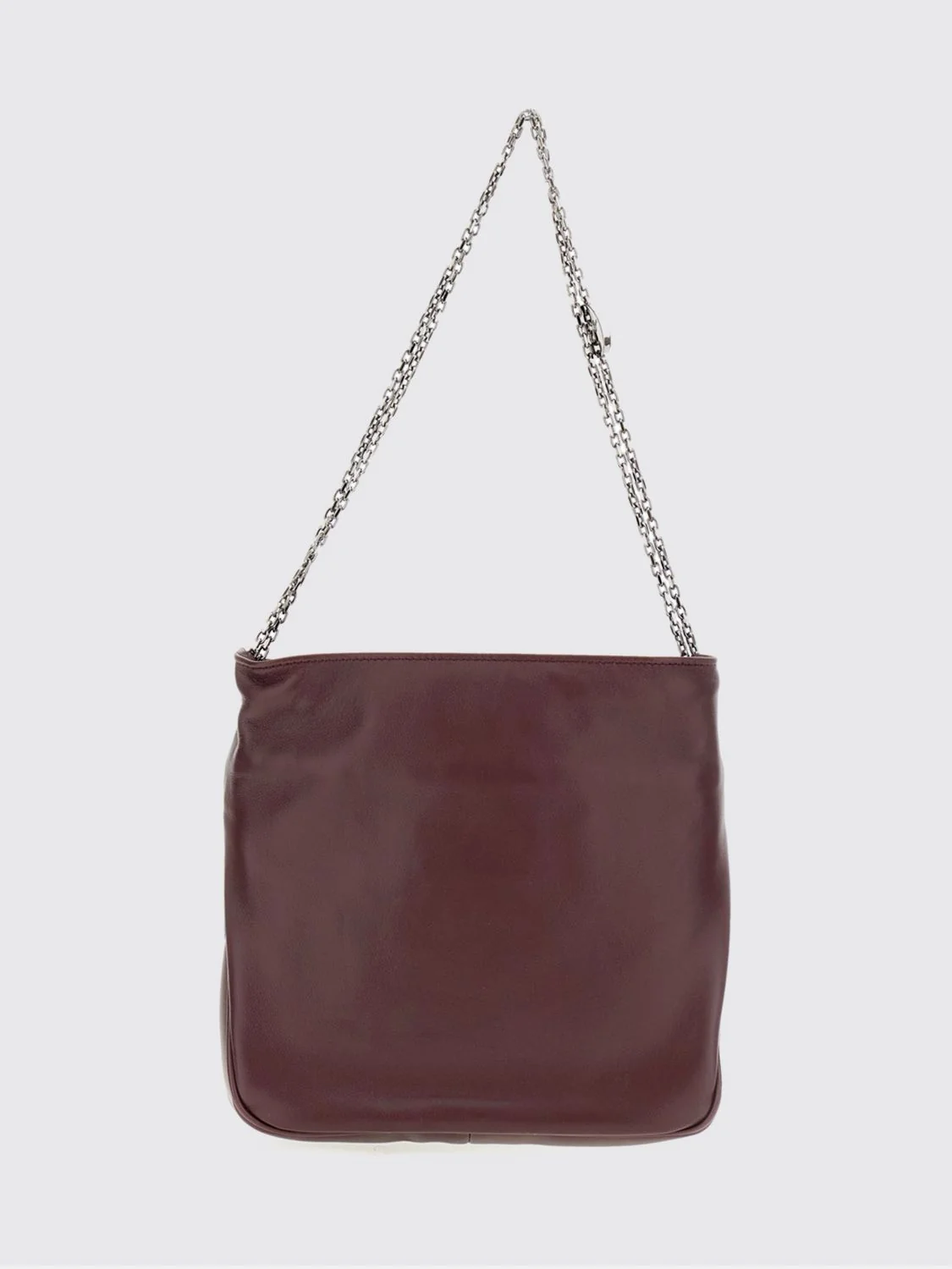 pilgrim jewel buckle mini nappa leather bucket bag