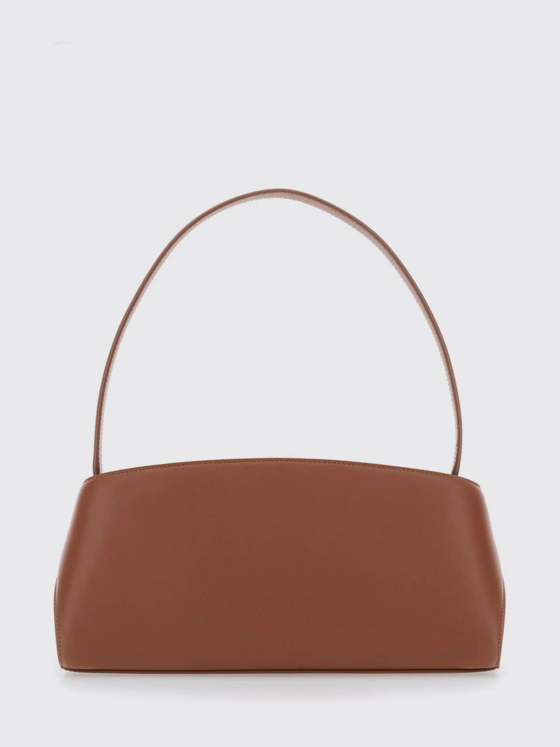 FERRAGAMO OS hug east-west smooth calfskin shoulder bag with zip