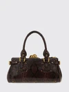 chloé paddington python-print leather handbag with padlock