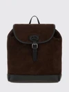 antibes suede backpack with vlogo signature