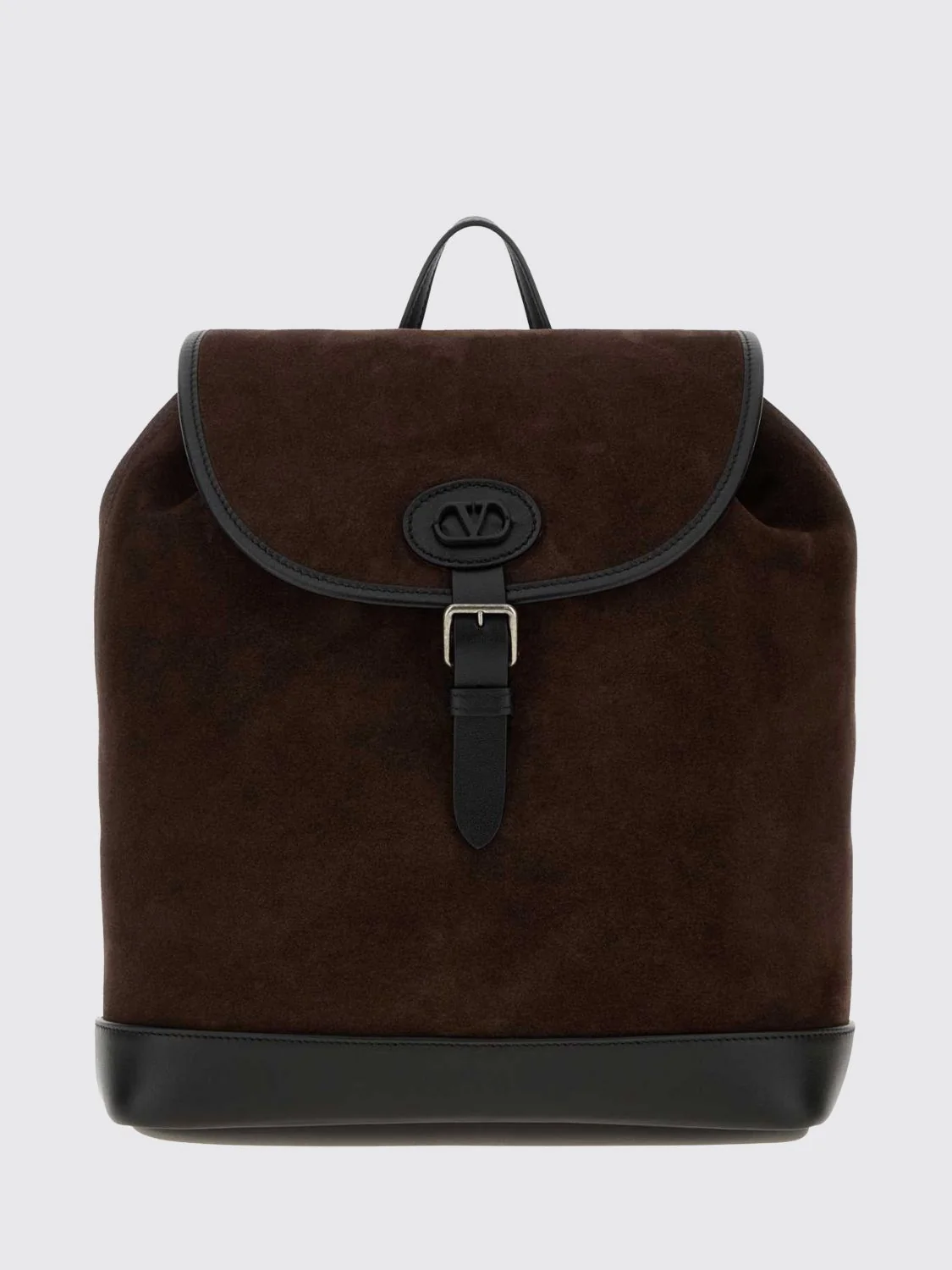 antibes suede backpack with vlogo signature
