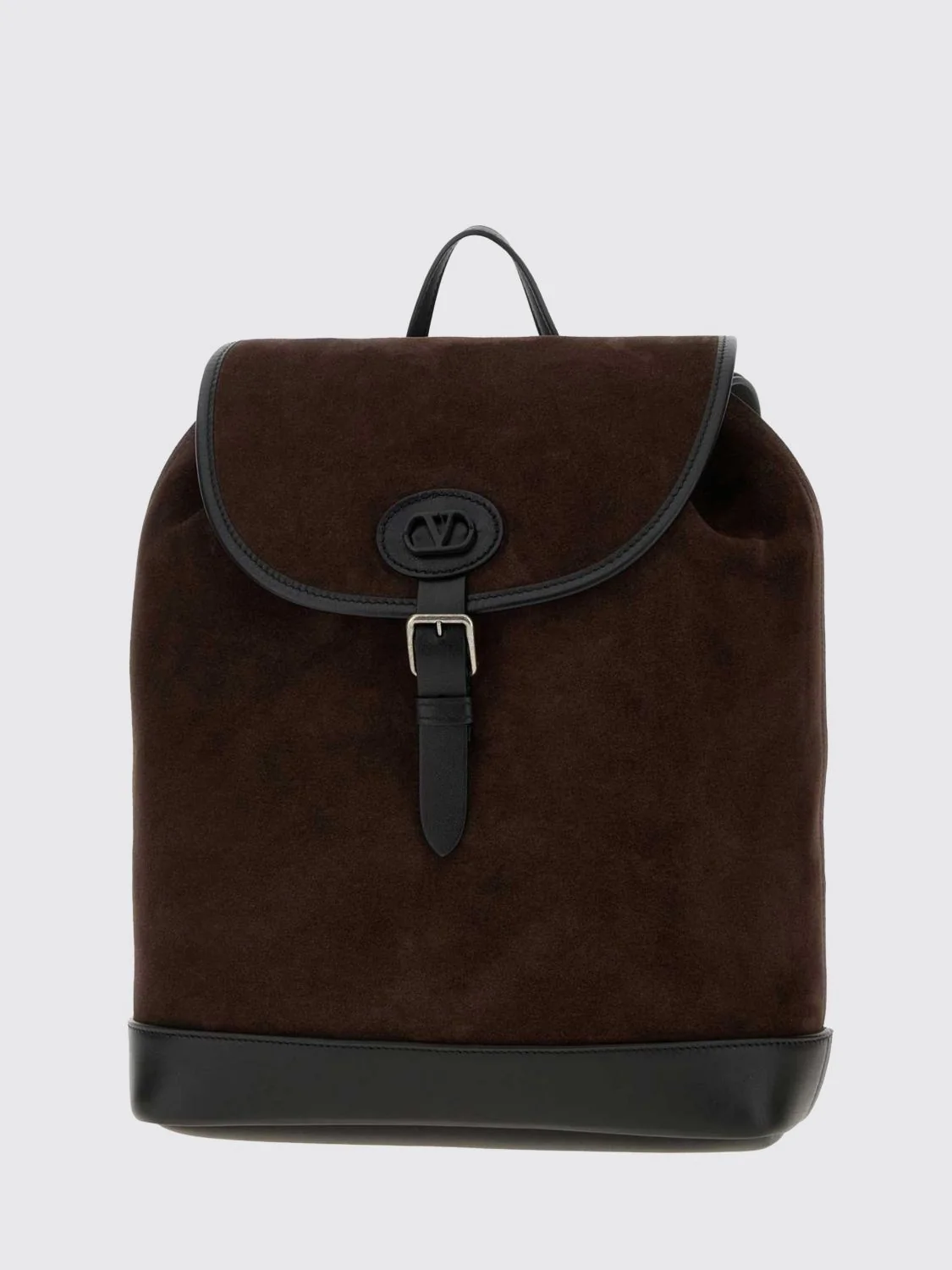 antibes suede backpack with vlogo signature