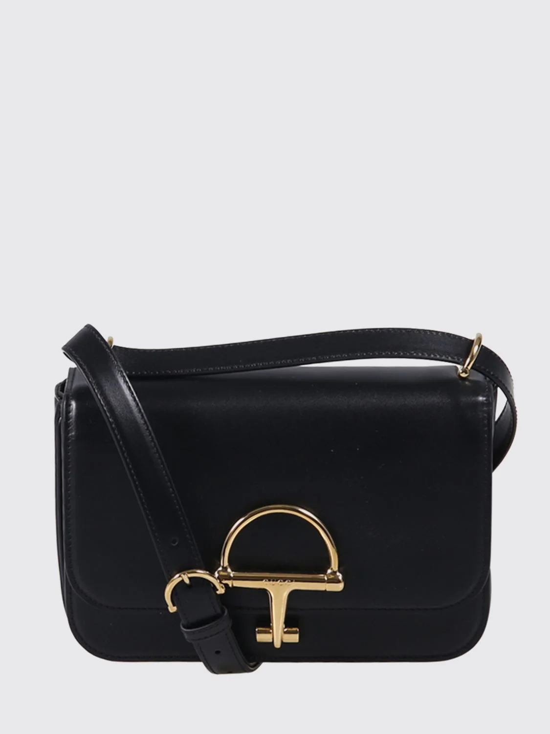 siena calfskin leather crossbody bag with horsebit detail