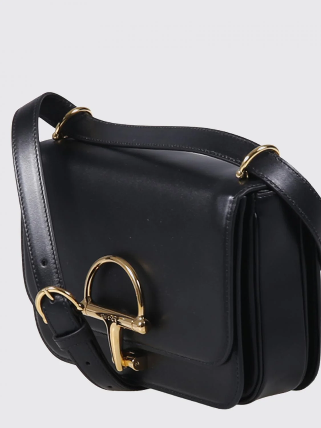 siena calfskin leather crossbody bag with horsebit detail