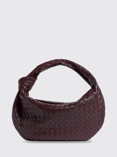 jodie shoulder bag in intrecciato lambskin leather with knot
