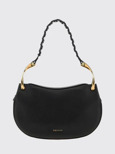 wishbone calfskin shoulder bag with woven handle