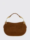 wishbone suede and leather mini shoulder bag
