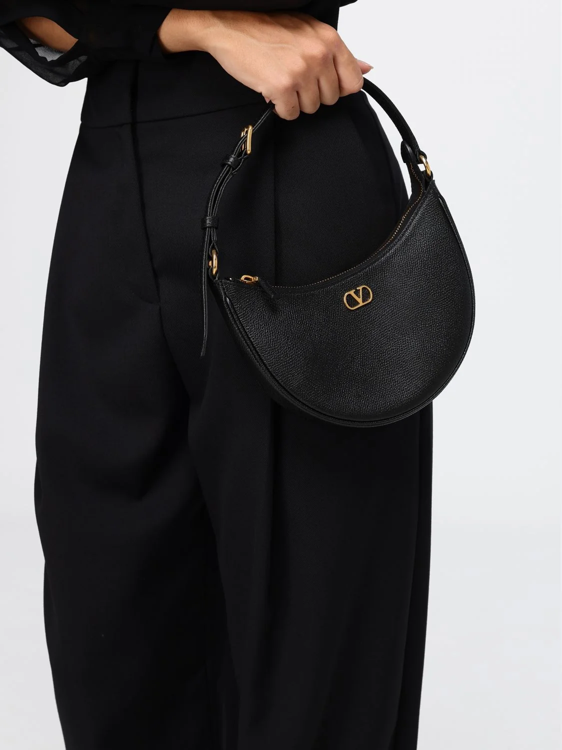 vlogo signature calfskin mini hobo bag