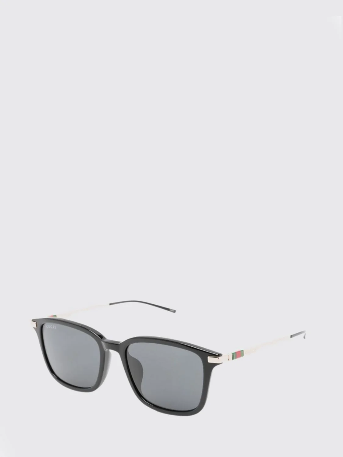 aviator metal and acetate sunglasses with web detail