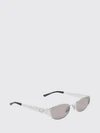 gold-tone metal cat-eye sunglasses with oval shape and gg logo
