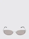 gold-tone metal cat-eye sunglasses with oval shape and gg logo