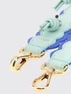 knotted calfskin shoulder strap with lobster clasp hooks