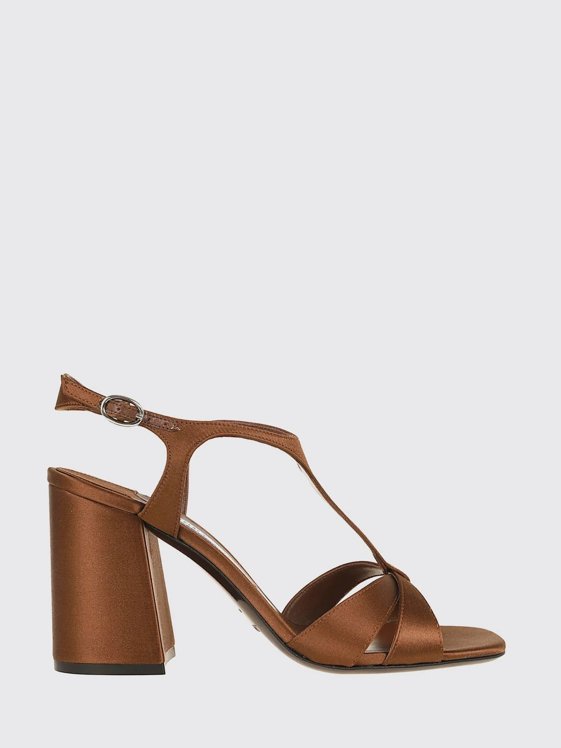 JIMMY CHOO 36 kesia high square-heeled satin sandals with ankle strap