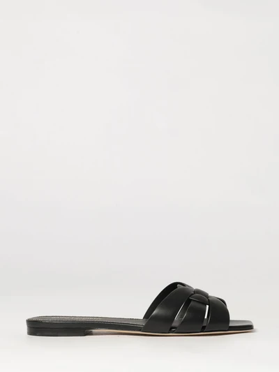 tribute smooth calf leather low-heeled mule sandals