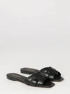 tribute smooth calf leather low-heeled mule sandals