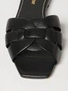 tribute smooth calf leather low-heeled mule sandals