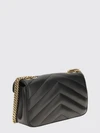 loulou matelassé leather shoulder bag with chevron quilting