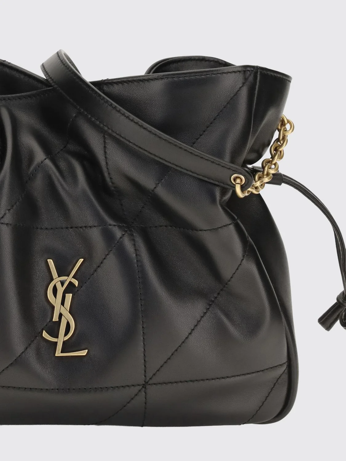 jamie small quilted lambskin bucket bag