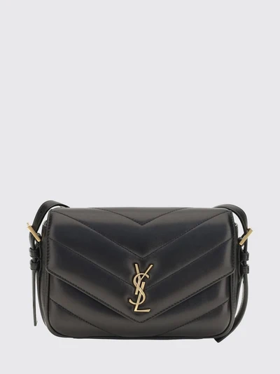 loulou mini bag in matelassé lambskin with flap