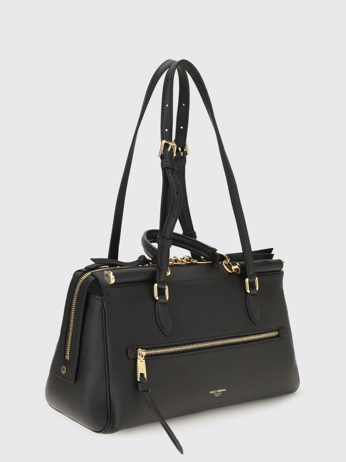 DOLCE amp; GABBANA OS vittoria grained calfskin shoulder bag