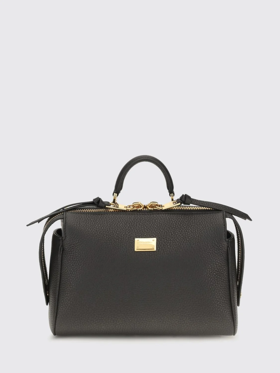 vittoria grained calfskin leather handbag with shoulder strap